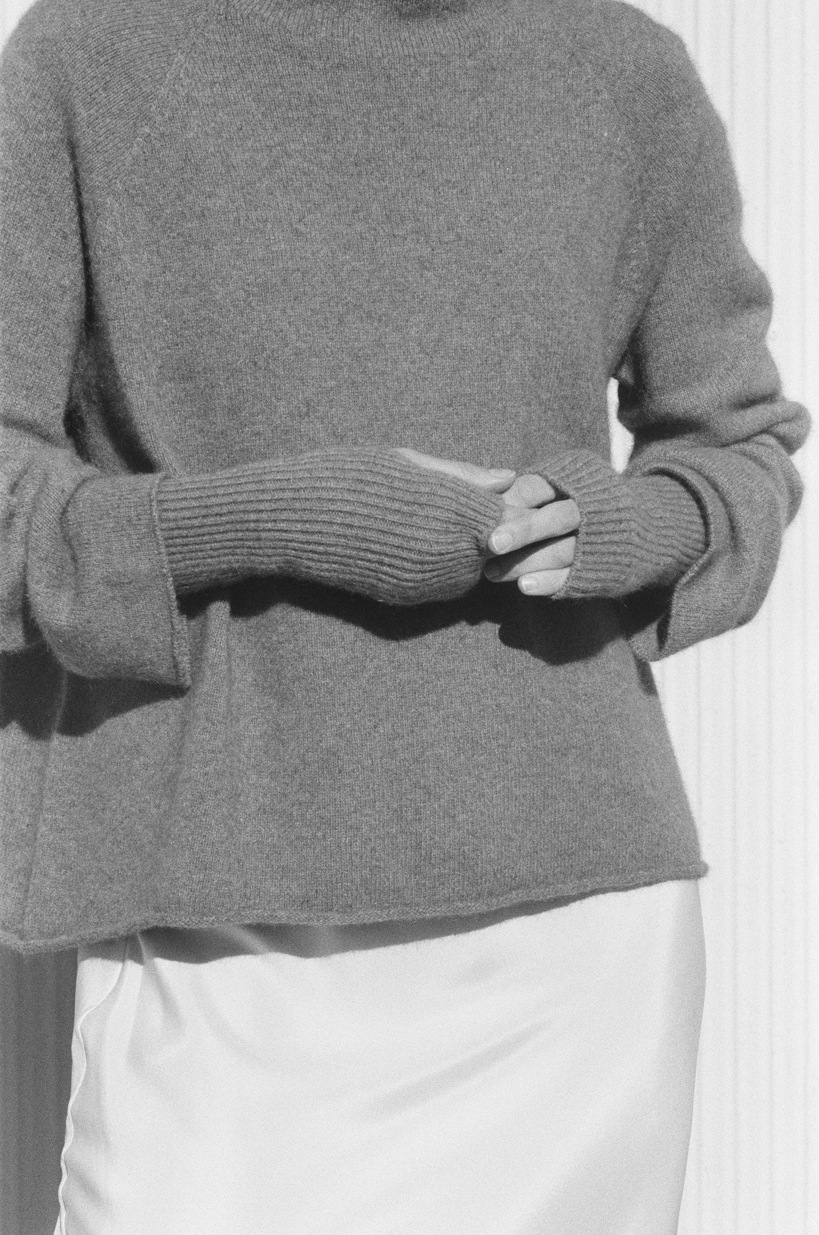 Fingerless Gloves - Granite