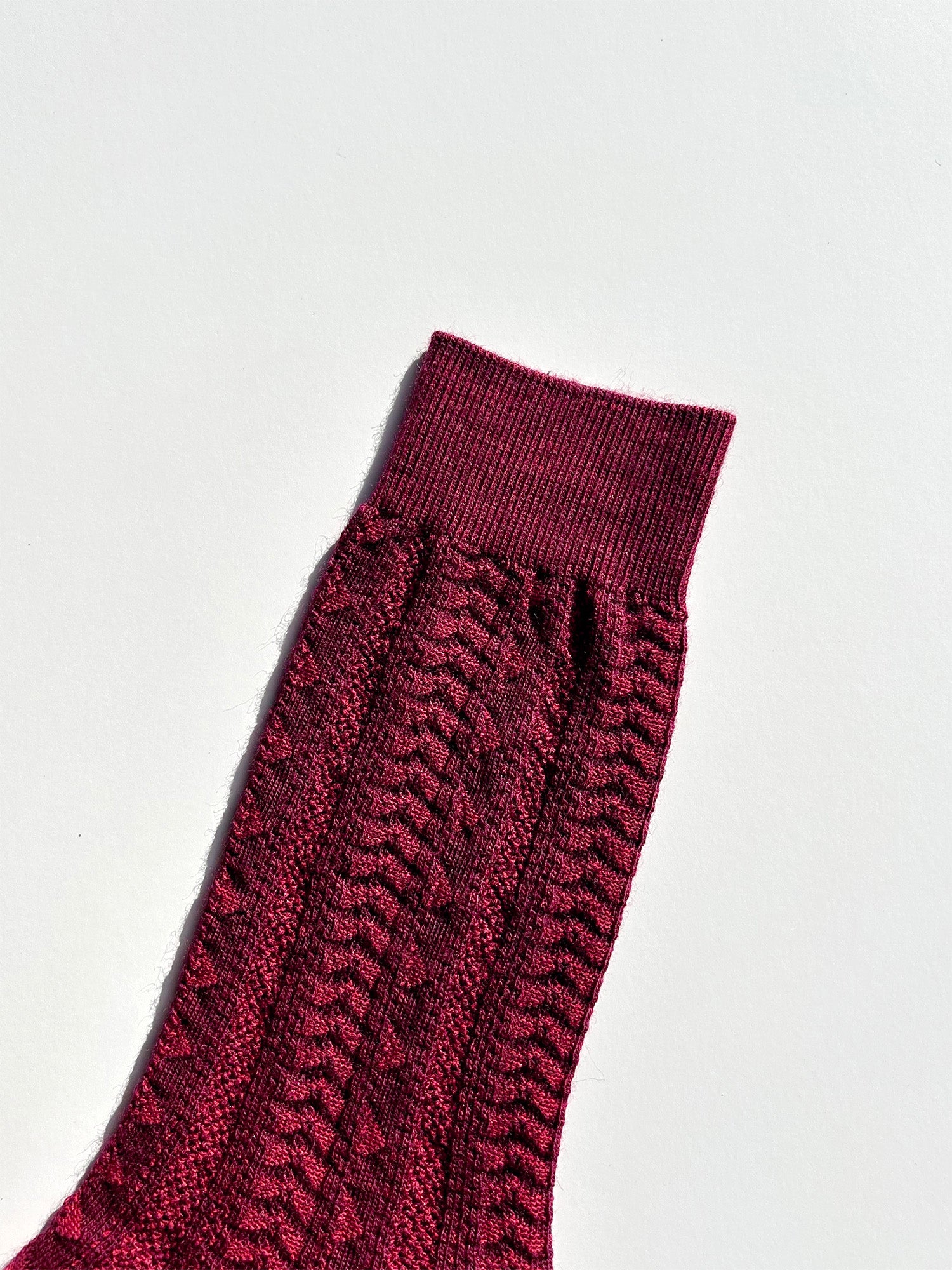 Wool Cable Knit Socks (2 Colours)