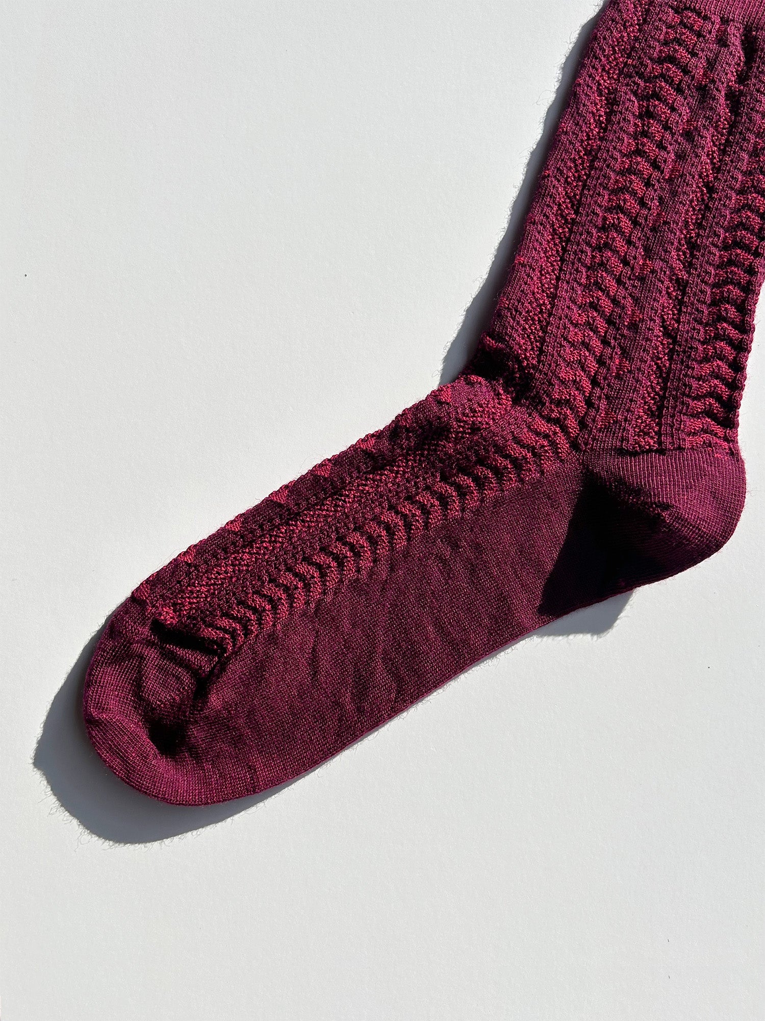 Wool Cable Knit Socks (2 Colours)
