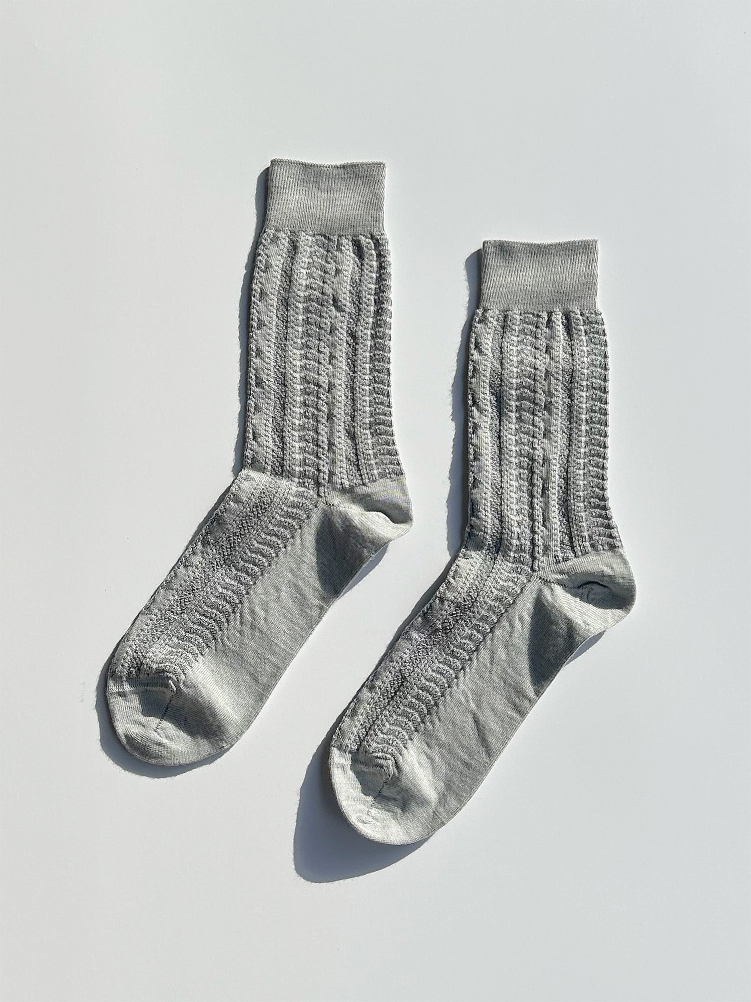 Wool Cable Knit Socks (2 Colours)