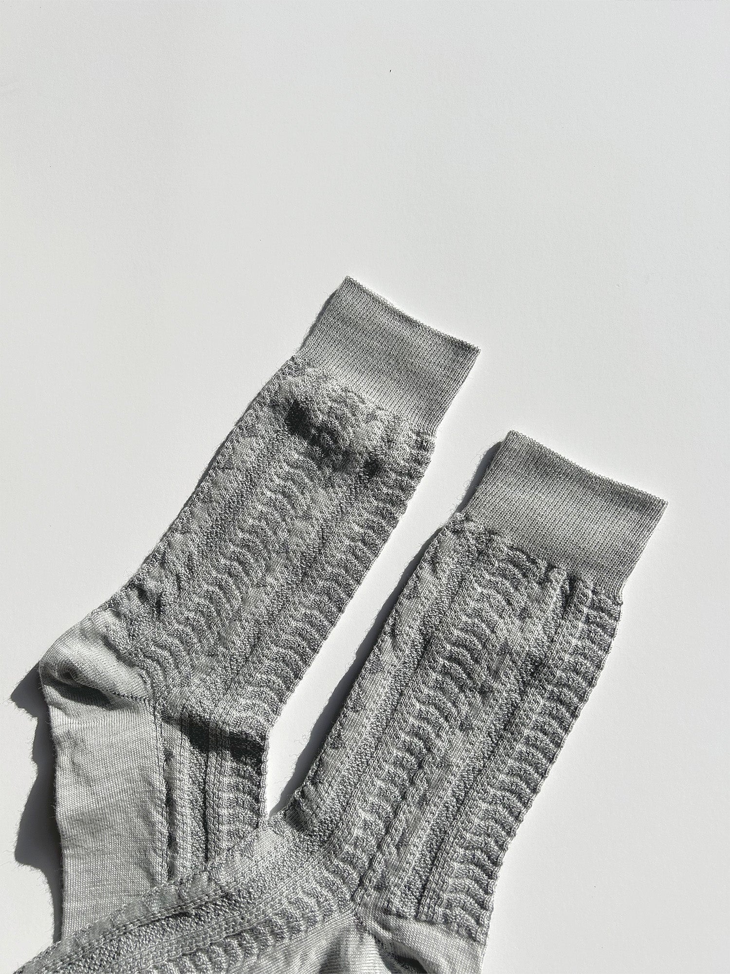 Wool Cable Knit Socks (2 Colours)