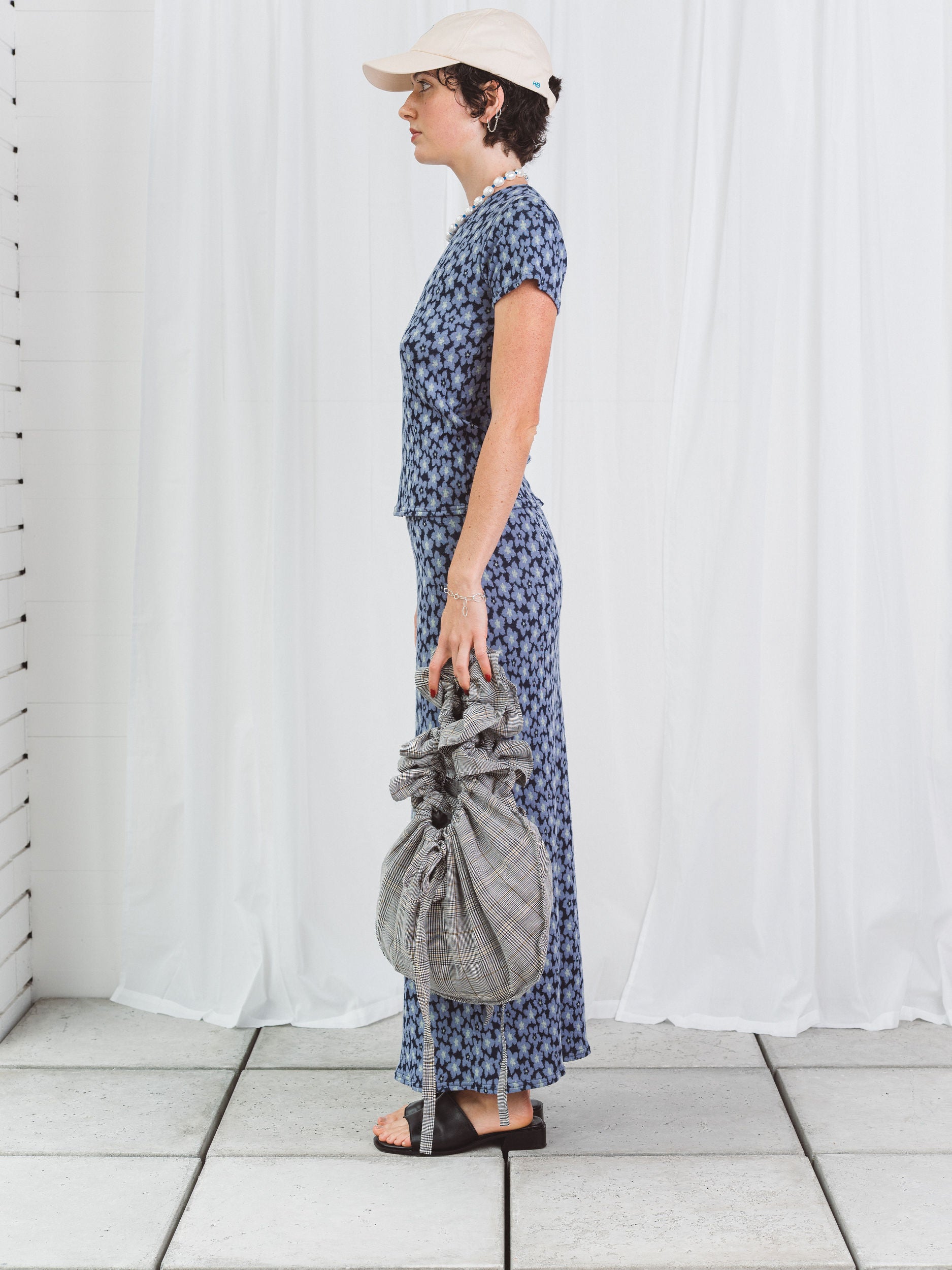 Florence Knit Midi Skirt in Reverse