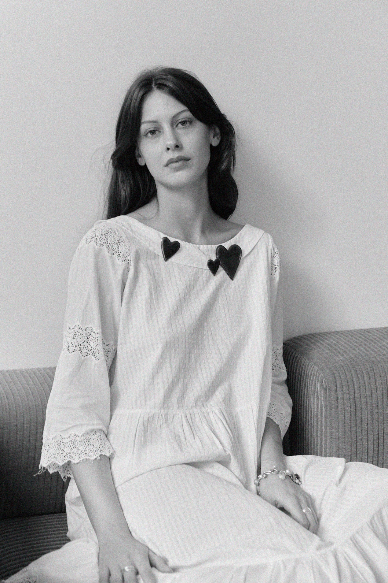 Venti Lovesick Brooch in Steel (2 sizes)