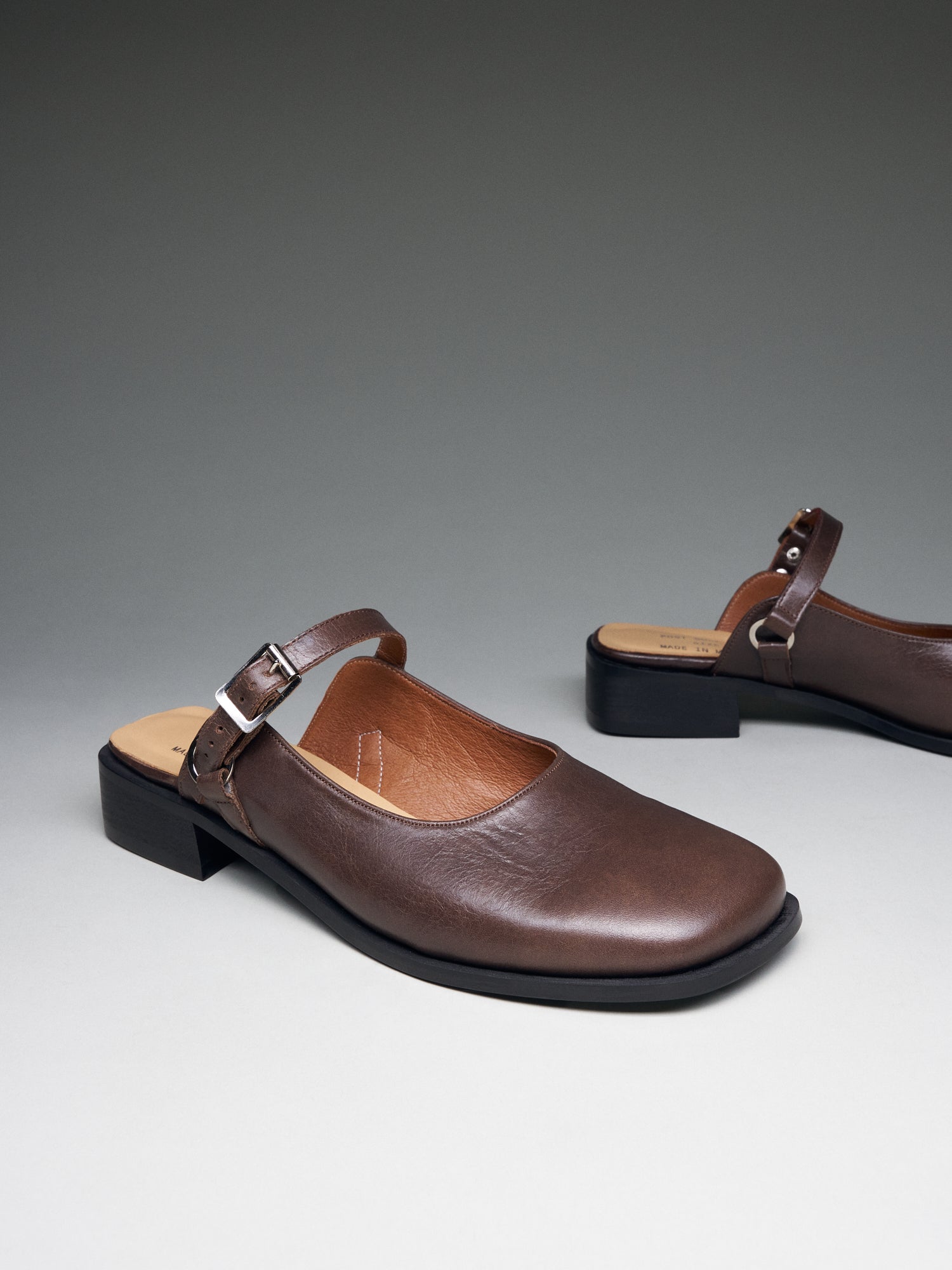 Sling Back Mule Coffee