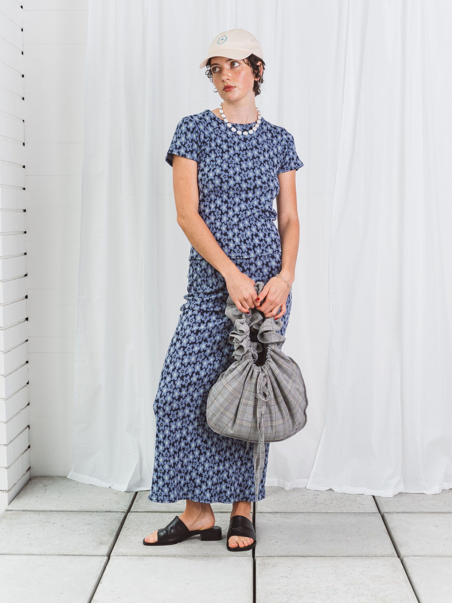 Florence Knit Midi Skirt in Reverse