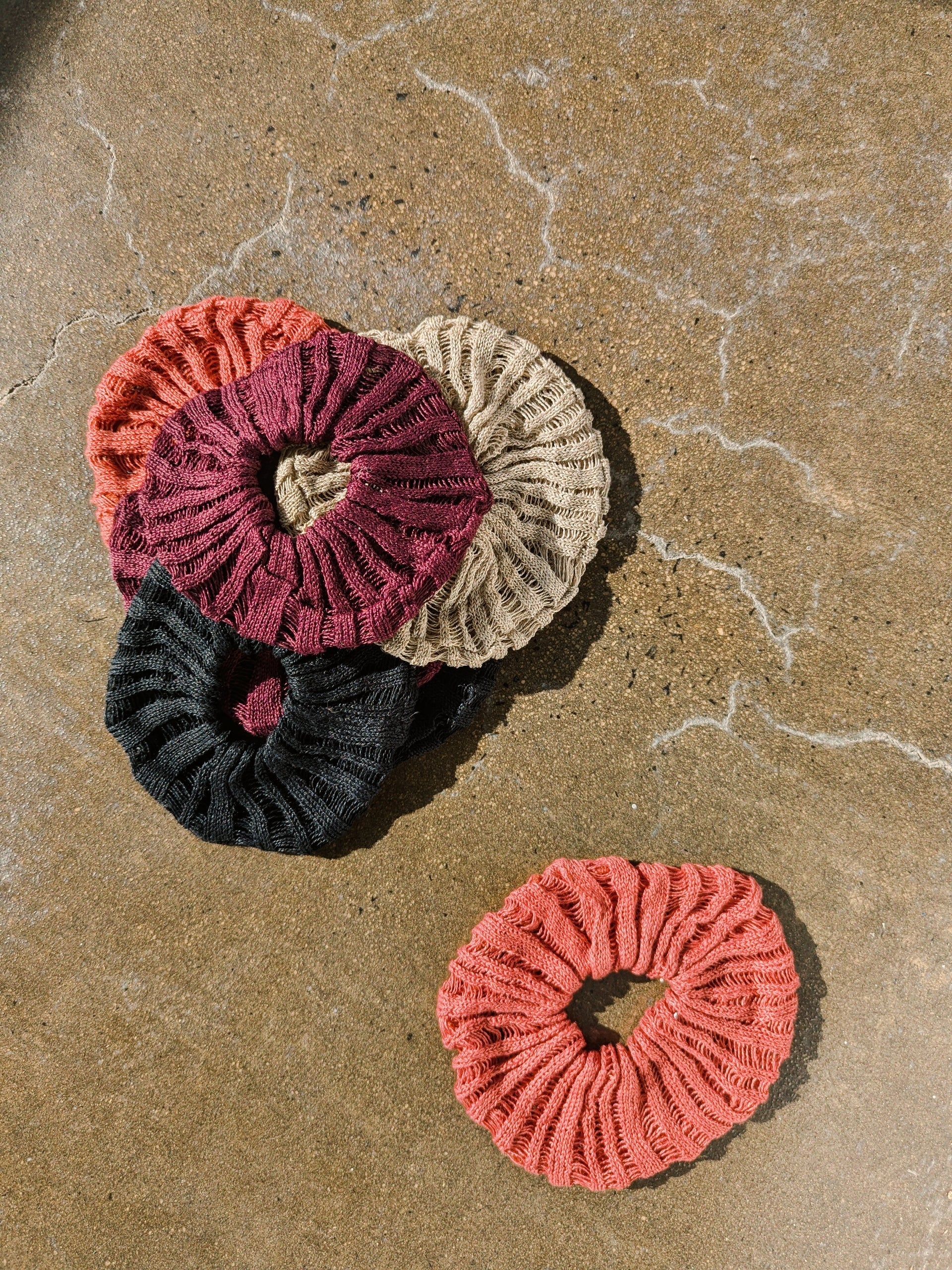 Ladder Knit Scrunchie