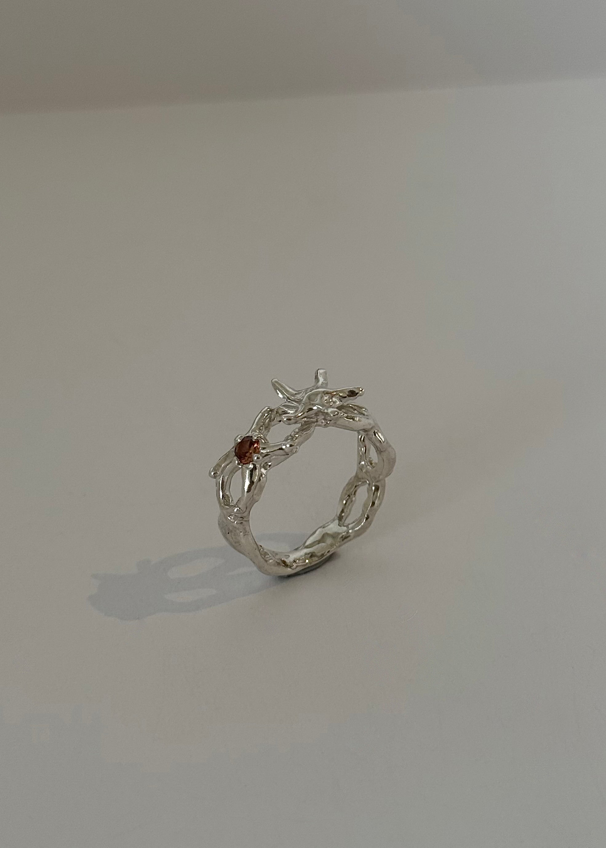 A Flame That Flowers Ring - Orange