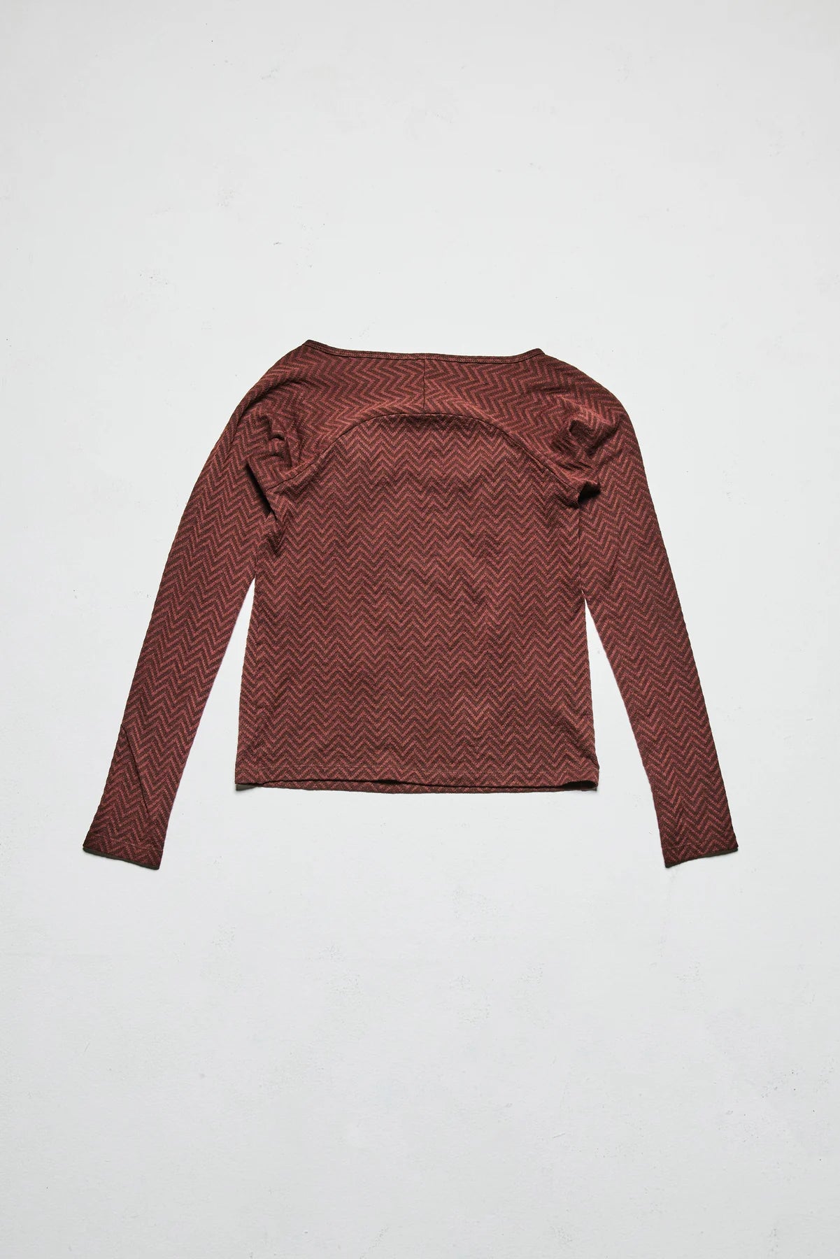 Long Sleeve Rococo Top Brown