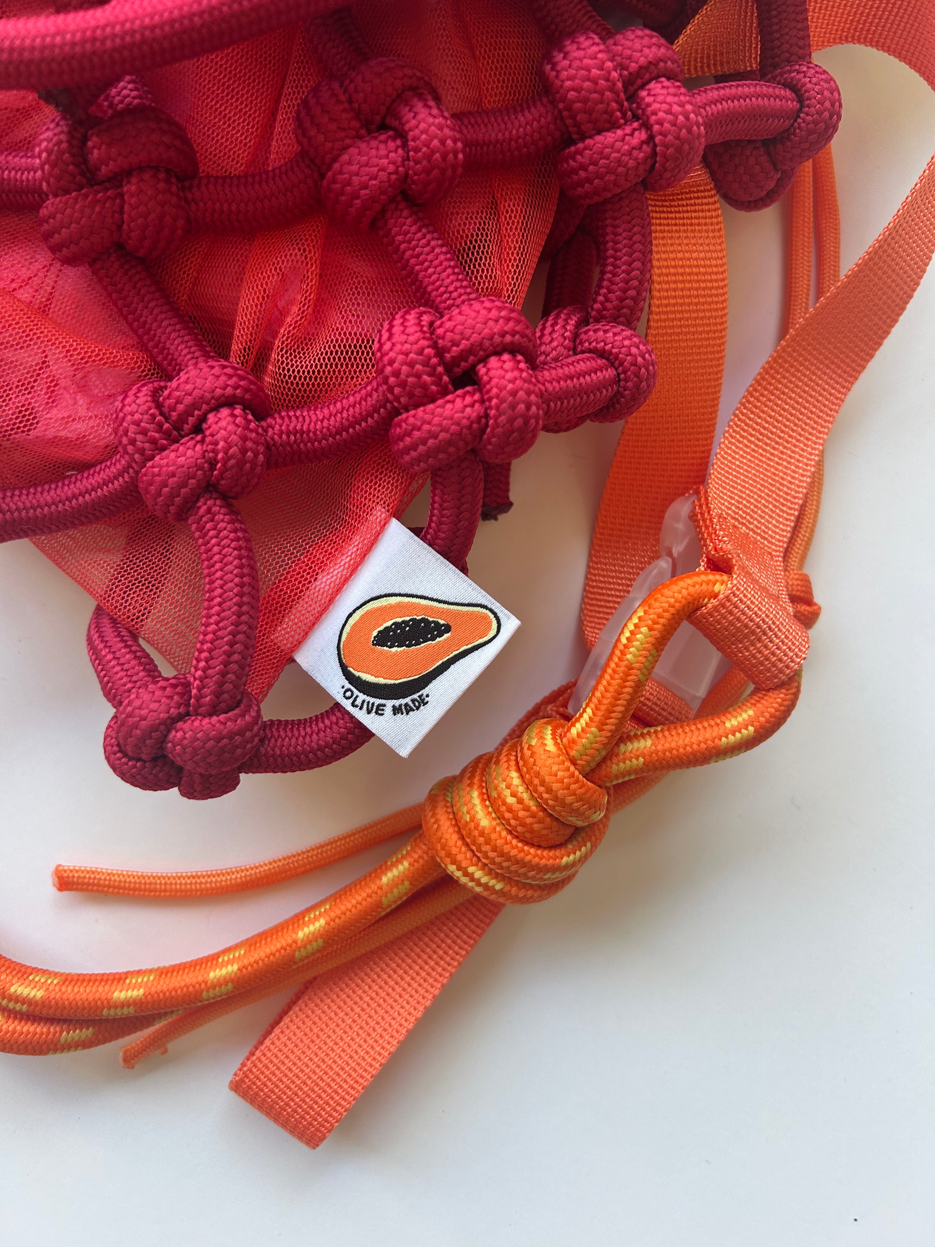 Sunshine Bag - Red/Silver & Orange