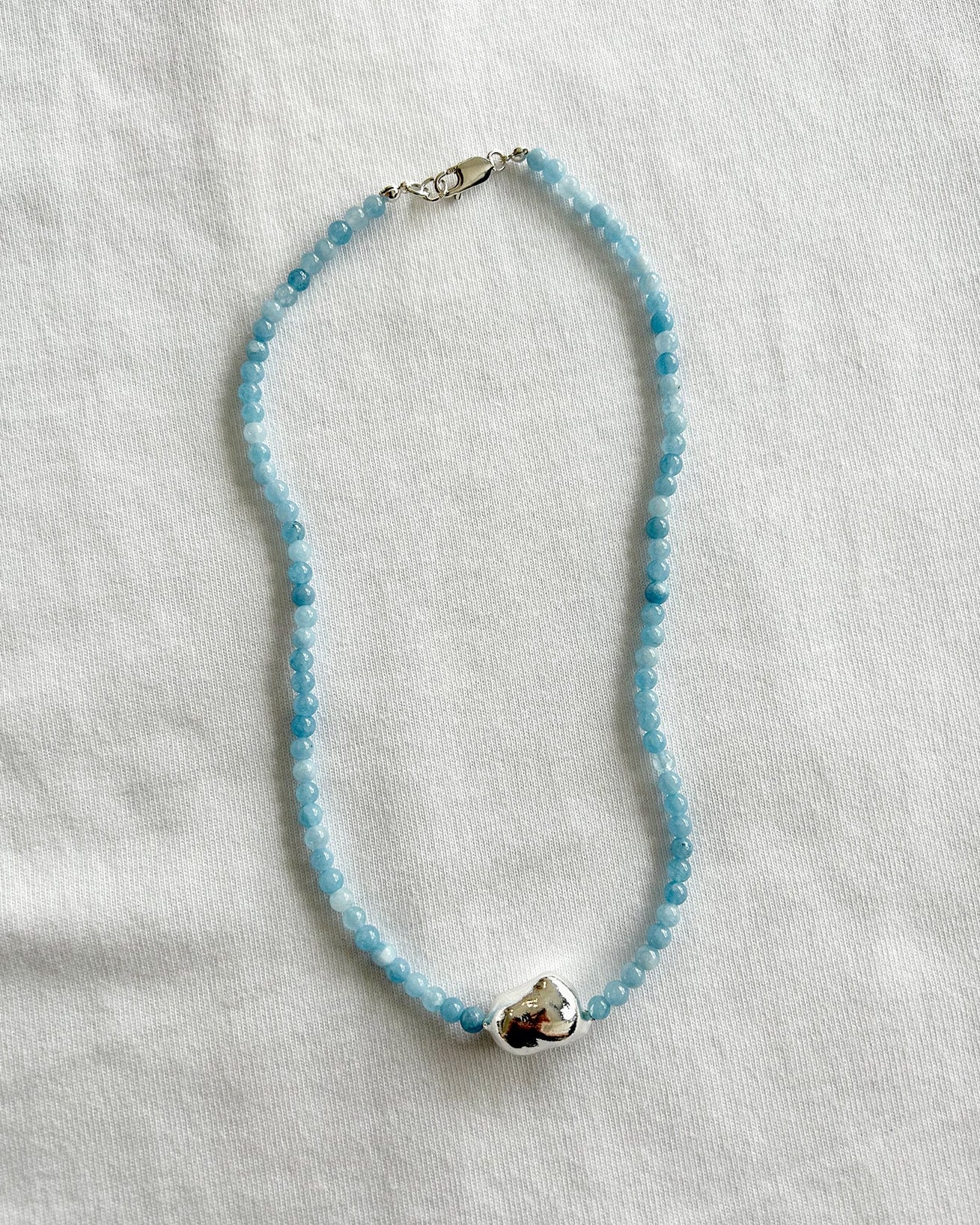 Aqua Pepita Necklace