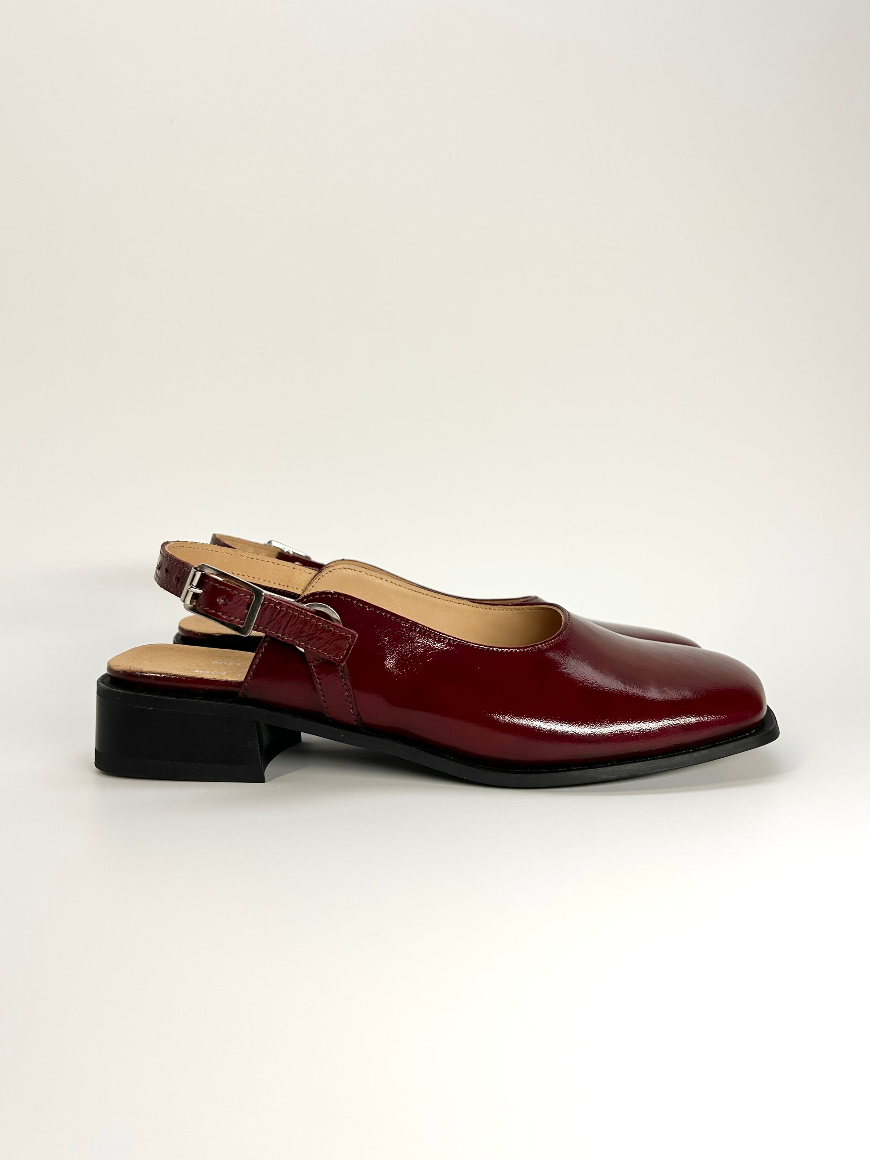 Sling Back Mule Rich Red / 39 - One off