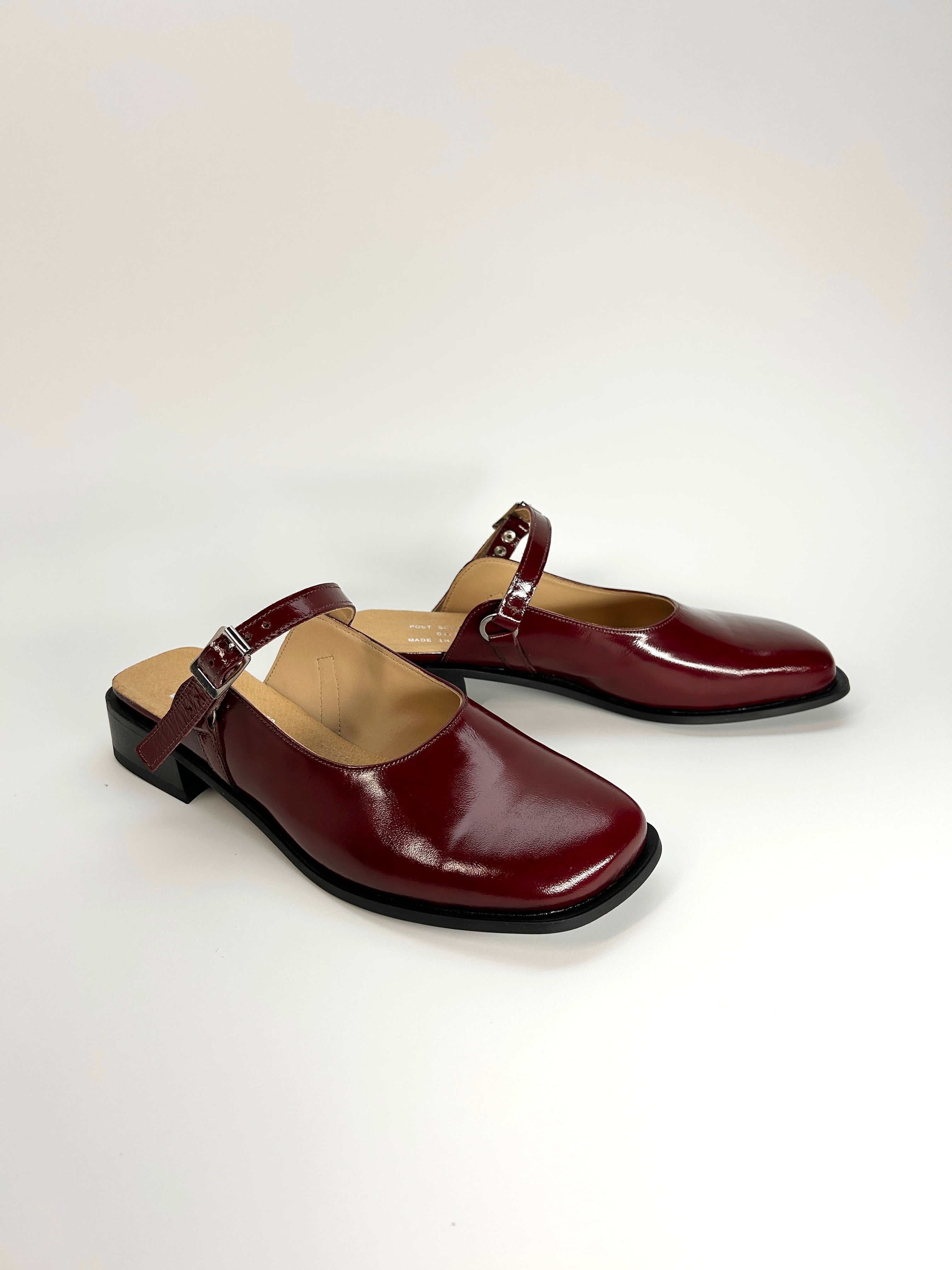 Sling Back Mule Rich Red / 39 - One off