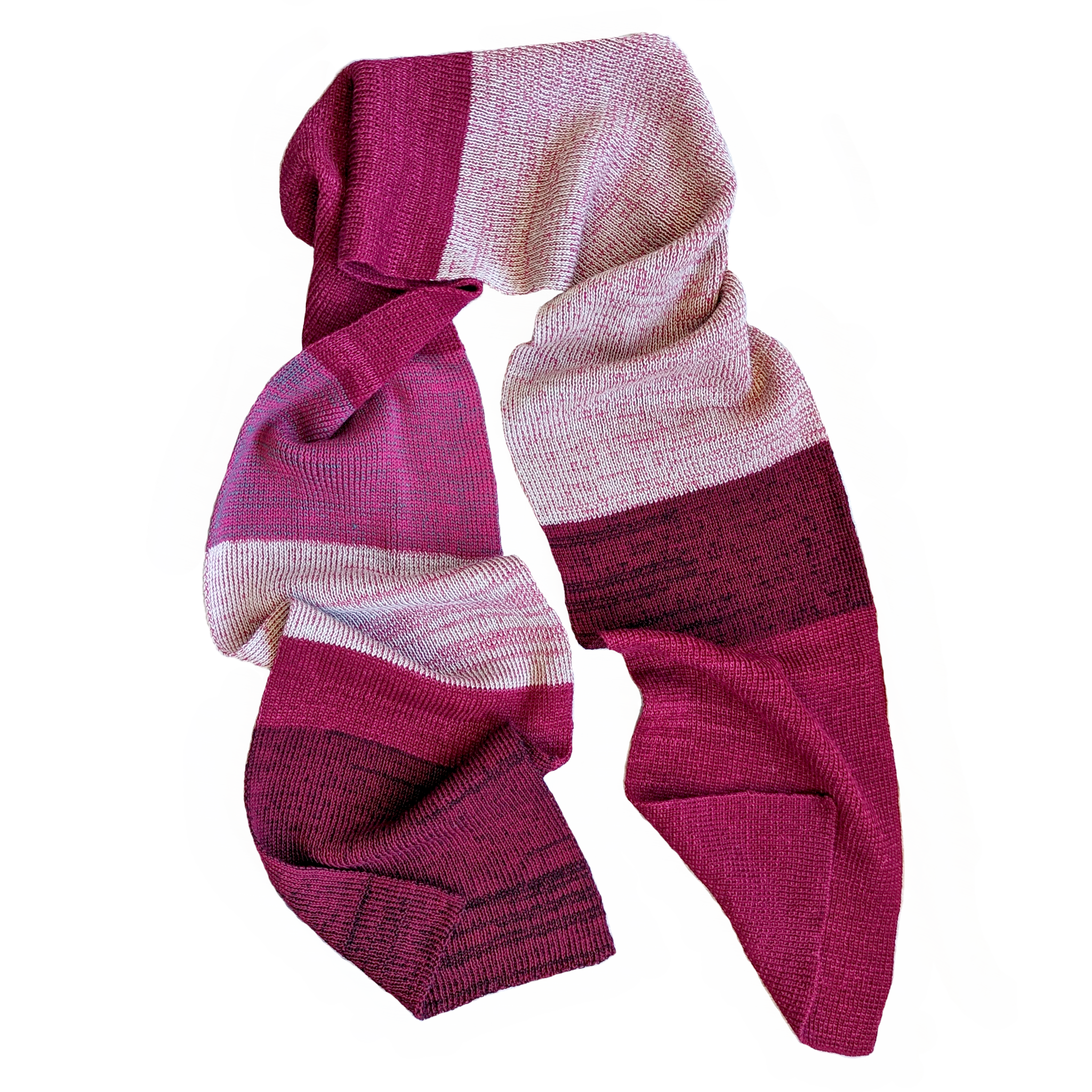 Classic Scarf Ruby Stripe